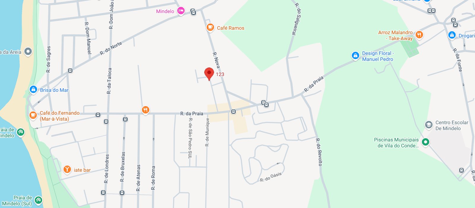 Mapa da localização de Escola de Artes da Vila | Praia